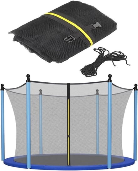 Veiligheidsnet voor trampoline met ritssluiting - UV-bestendig en eenvoudig te monteren