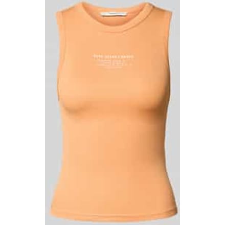 Tanktop met labelprint, model 'VIV'