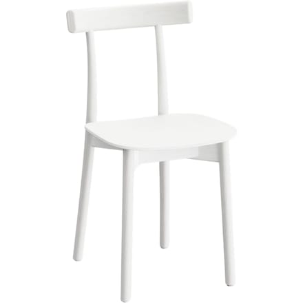 NINE Skinny Wooden Stoel - white