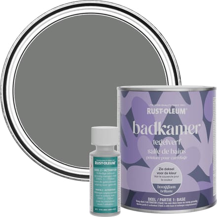 Rust-Oleum Grey Badkamer Tegelverf Hoogglans - Schaduwgrijs 750ml