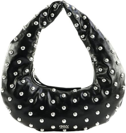 DKNY schoudertas Katya Shoulder Bag Black / Silver zwart
