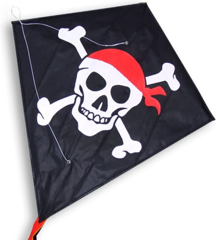 Didak Beach Skully Diamond Vlieger - 60x65 cm