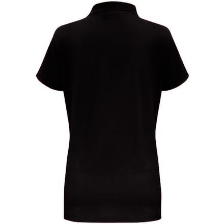 Asquith & Fox Dames/Dames Korte Mouwen Contrast Poloshirt (Zwart / Rood)