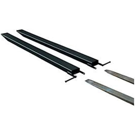 Vorkverlenging voor transportwerktuigen, open uitvoering, L 2000 x B 80 x 40 mm, zwart