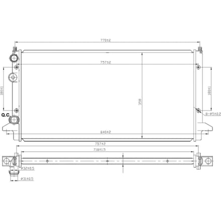 Radiator, motorkoeling NRF 58950