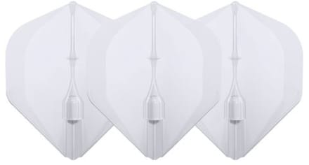 L-Style Champagne Flight EZ L1 Standard Clear White - Dart Flights