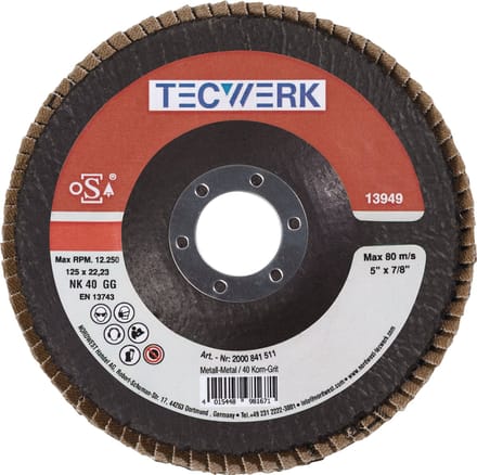 Fächerschijf D.115mm K.80 con.Staal/Hout NK TECWERK
