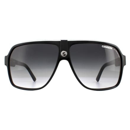 Carrera Aviator unisex zwart -wit grijze gradiënt zonnebril