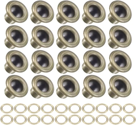 Dailygoods - Ogen met Sluitringen 10 x 5 x 7 mm 200 Stuks voor Creatief Gebruik