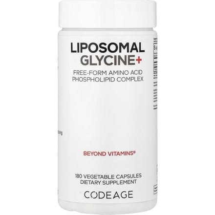 Codeage, Liposomale Glycine+, 180 Plantaardige Capsules (500 mg per capsule)