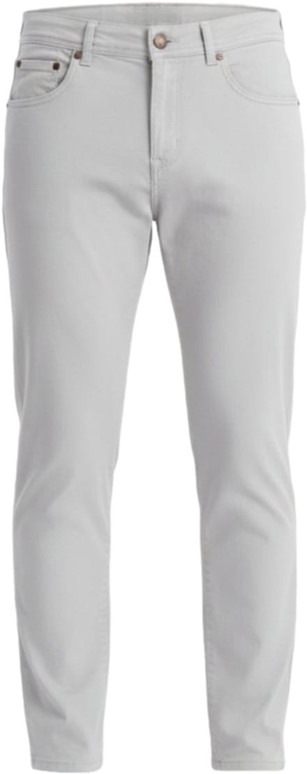 OMBRE Broek - Slim Fit - Katoen - Rits Grijs XL