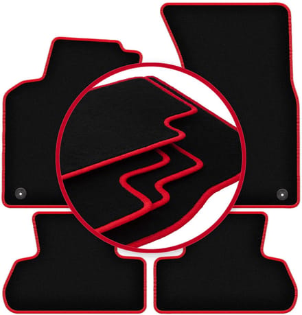 CARLUX-RED automatten voor: Audi Q5 I SUV (2008-2017)