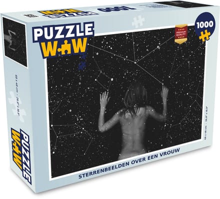 Puzzel Sterrenbeelden over een vrouw - Legpuzzel - Puzzel 1000 stukjes volwassenen