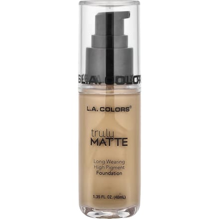 LA. Colors Truly Matte Foundation, CLM354 Zacht Beige, 40ml (1.35fl oz) beige