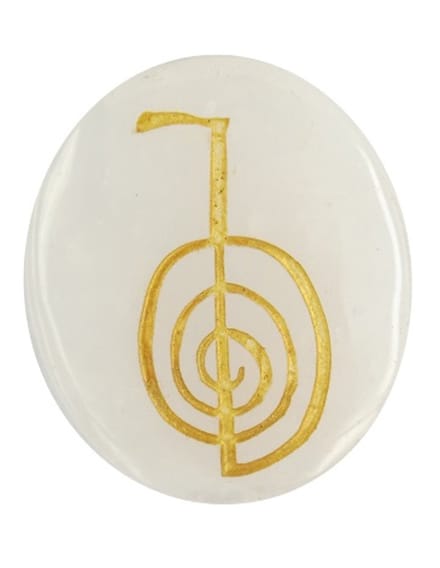 Bergkristal Cho-Ku-Rei reiki steen