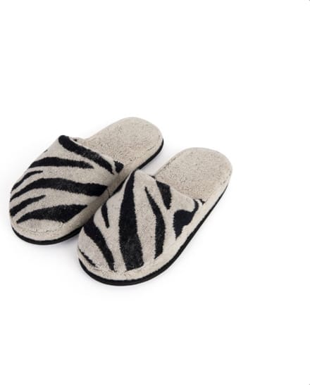 Bamar - Slippers Zebra - Maat 40/41 - Dierenprint - Sloffen