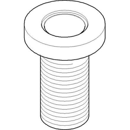 Dornbracht rosette with hose bushing 093001085-00