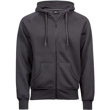 Tee Jays - Fashion Hoodie met rits - Dark Grey (Solid) maat S