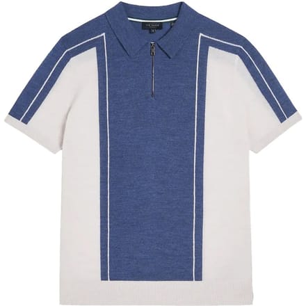 Ted Baker Jesty Heren Blauw Wollen Poloshirt
