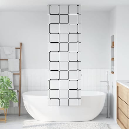 vidaXL - Doucherolgordijn - 80x240 - cm - stofbreedte - 76 - cm