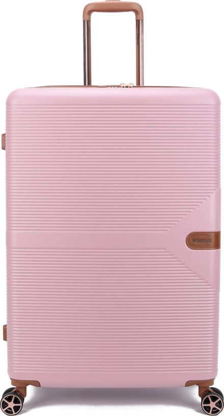 Decent Stella Grote Koffer - 77 cm -108 Liter - TSA Slot - Roze