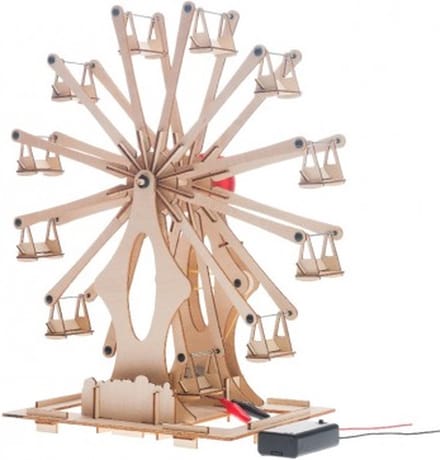 De Bouwplaats Science Kit - Elektrisch Reuzenrad bouwpakket van hout