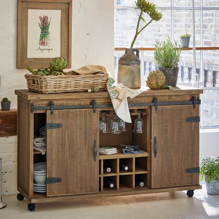 LOBERON Lage kast Grasse antiekbruin