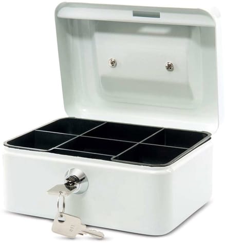 MAUL Geldkist Munteninzet 12.5 x 15.2 x 8 cm wit