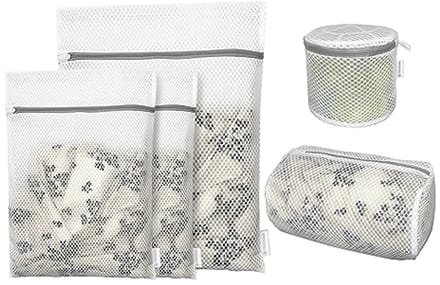 5-pack deluxe honingraat waszakken voor delicate kleding