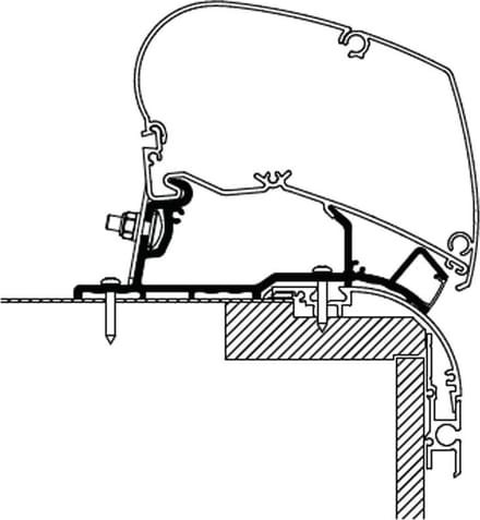 Thule Adapter CARAVAN ROOF TOP LED - 4,25M