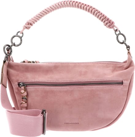 FREDsBRUDER Leren Schoudertas Wild Wild Love Midi Hobo Bag Old Rose Roze