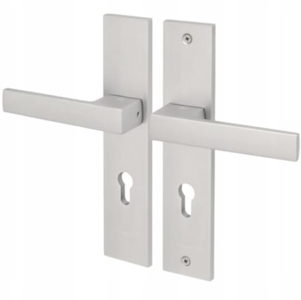 TOTAL Buitendeurkruk RVS 72mm Schild Inox - Klasse 3
