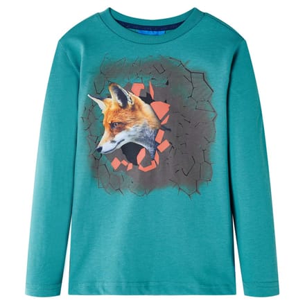 vidaXL - Kindershirt - met - lange - mouwen - 116 - donkerzeeblauw