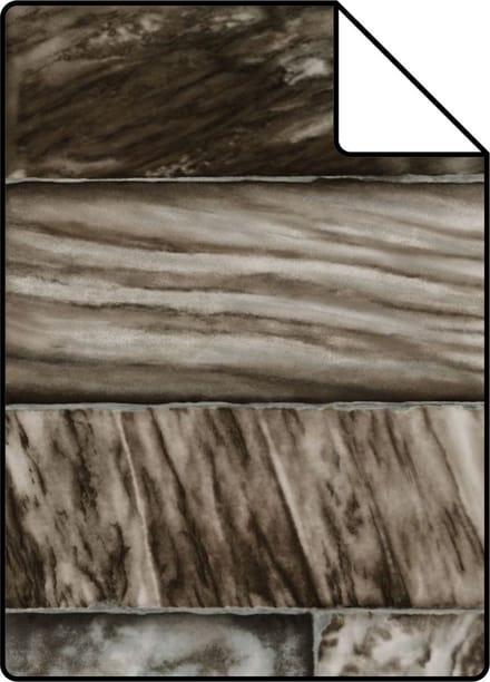 Proefstaal Origin Wallcoverings behang marmeren stenen bruin - 26,5 x 21 cm - 337251-S