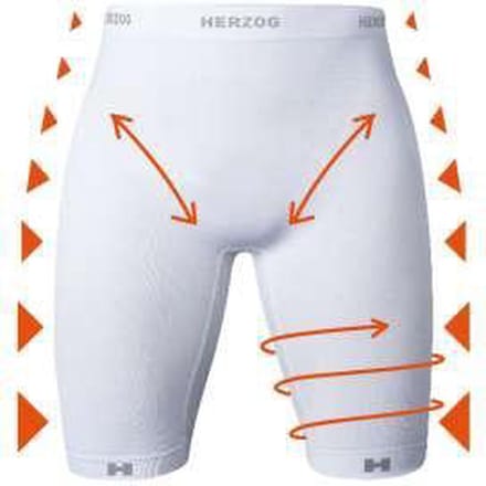 Herzog PRO Sport Compressiebroek - wit - Maat 2