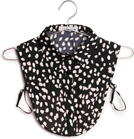 Lajetti - Los Kraagje Leopard Zwart Wit - Puntkraag Blouse Kraagje Dames