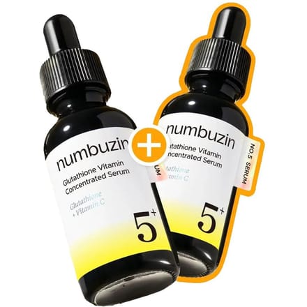 NUMBUZIN No.5 Glutathione C Donkere Vlekken Ampoule Verhelderende Verzorging 30ml x2 Duo Set black