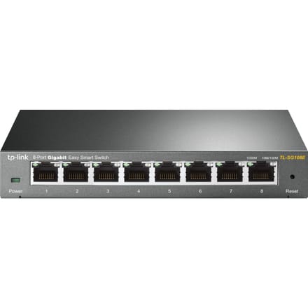 TP-Link TL-SG108E netwerk-switch Managed L2 Gigabit Ethernet (10/100/1000) Zwart