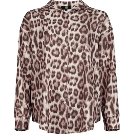 R.E.D. by EMP Blouse - Leopard Print - Oversized Blouse - S tot XL - voor Vrouwen - meerkleurig