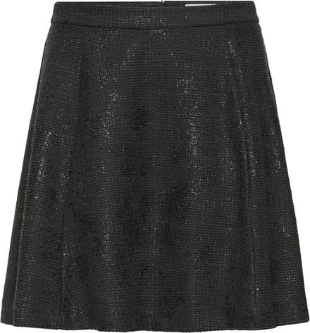Regular fit minirok met viscose, model 'KATE'