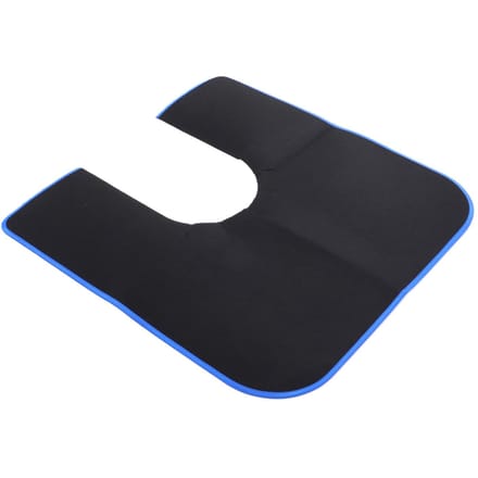 Ronde commode potjestrainingmat U-vormig toiletkleed Wasbare herbruikbare toiletmat voor badkamer black