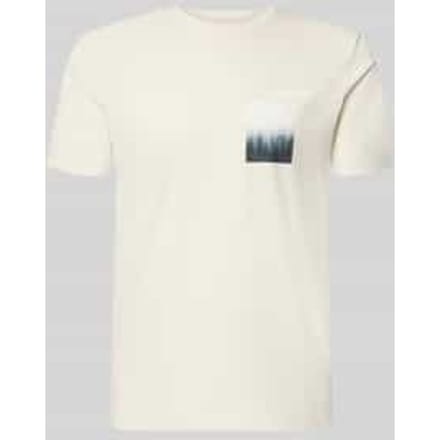 Tom Tailor Denim - T-shirt met fotoprint - Maat M - greyish white