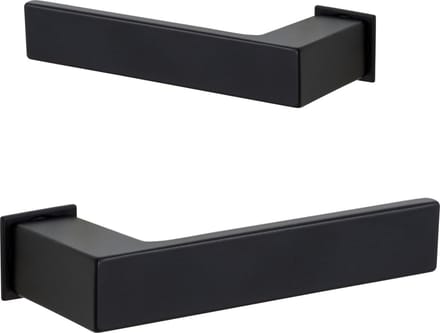 ELIOT® Deurklink op minimalistisch rozet - mat zwart - minirozet