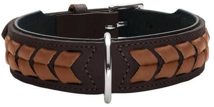 Hunter Hondenhalsband El Paso Bruin Maat S-M