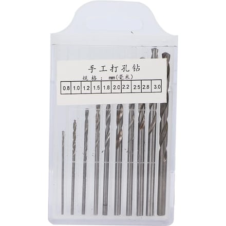 Handboor Set Hoge Koolstofstaal Pin Vise Boorbitset voor Hars Epoxy Knutselen Sieraden