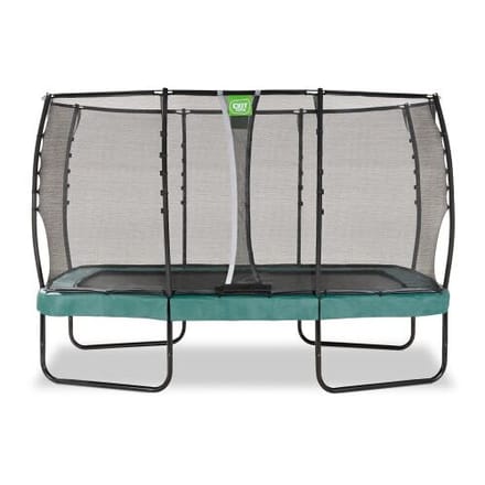 EXIT Allure Premium Trampoline 214x366cm - Op Poten - Rechthoekig - Trampoline Buiten - Voor Kinderen - Groen