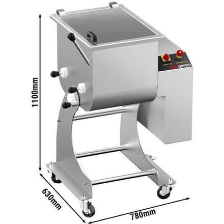 GGM Gastro Elektrischer Fleischmischer - 50 kg - 1,5 kW Zilver