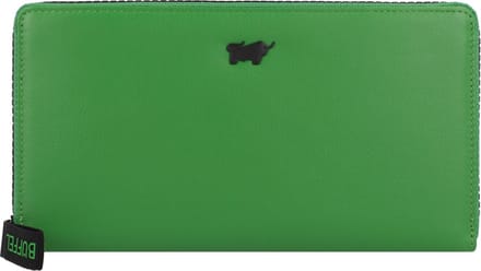 Braun Büffel Leren Portemonnee Capri Zip Wallet Green Groene