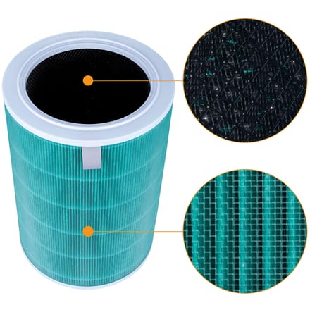 Rosfix Filter Vervanging - HEPA E12 Actieve Koolstof RFID - 293x200 Mm - Geschikt voor Xiaomi