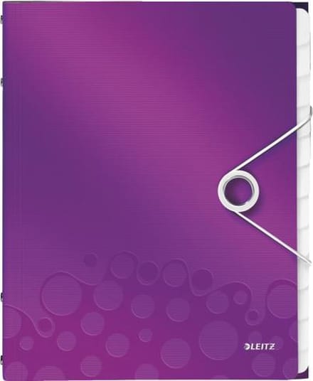Leitz WOW Sorteermap Kunststof - A4 - 12-tabs - Paars